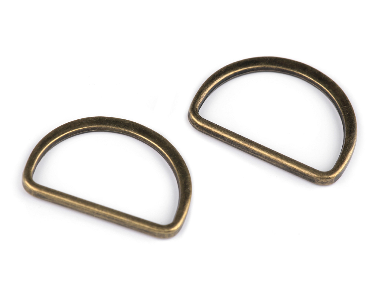 Inel metalic tip d plat, lățime 30 mm - Auriu rose (100 Bucăți)