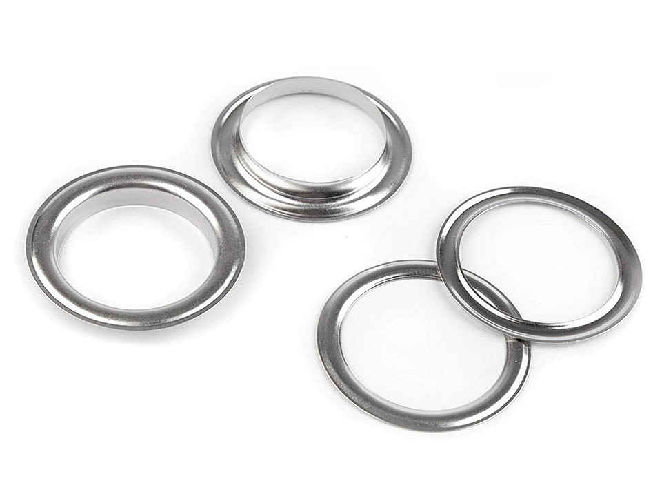 Ocheți metalici inoxidabili, ø35 mm - Nichel negru (50 Perechi) Ocheți metalici inoxidabili, ø35 mm - Nichel negru (50 Perechi)