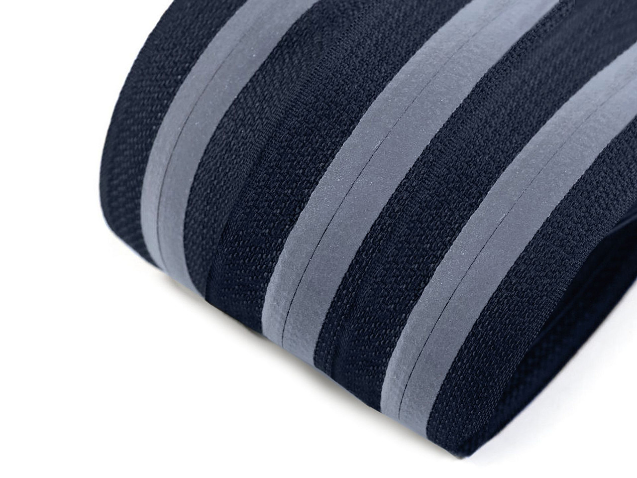 Fermoar ascuns cu bandă reflectorizantă, metraj no 5 - Negru (1 Metru)