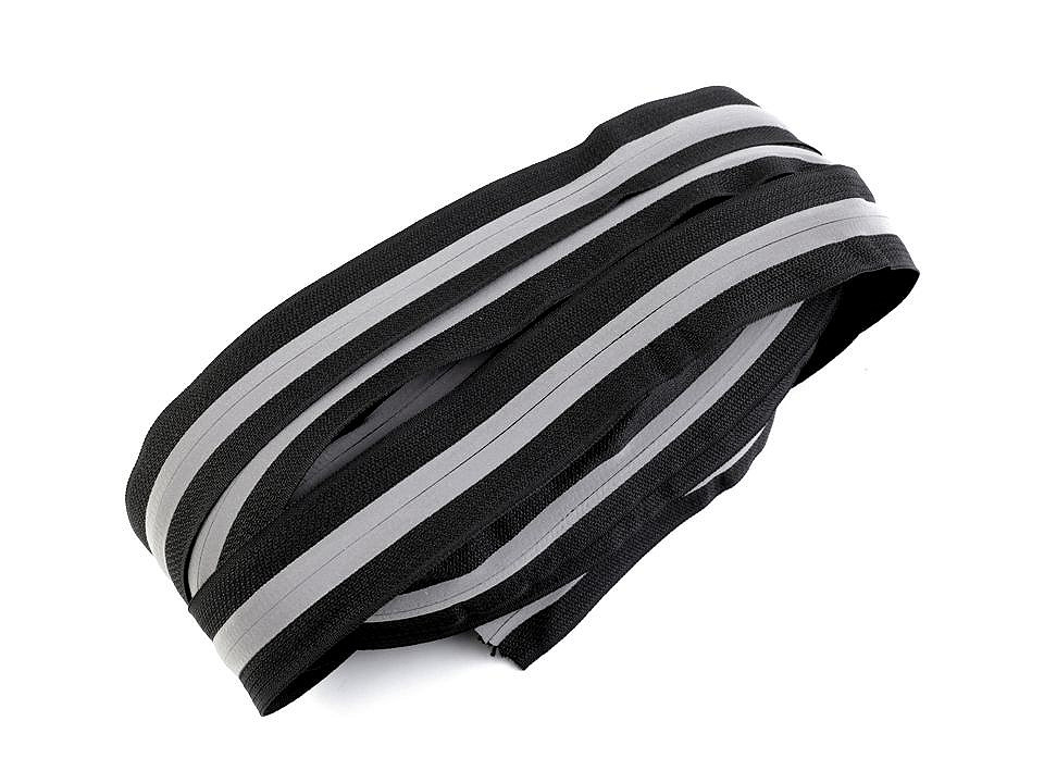 Fermoar ascuns cu bandă reflectorizantă, metraj no 5 - Negru (1 Metru)