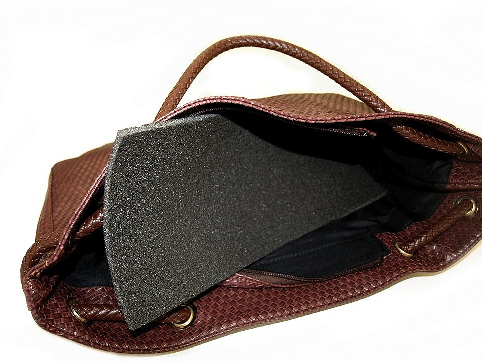 Spumă cauciuc / întăritură genți, lățime 100 cm - Antracit (1 Metru)