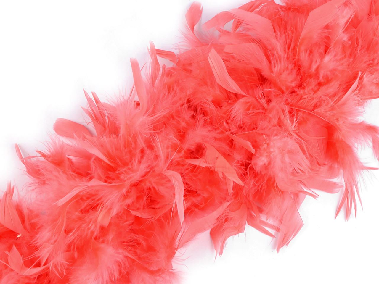 Șirag fulgi boa, pene curcan 90g, lungime 1,8m, diverse culori - Gri foarte deschis (1 Bucată)