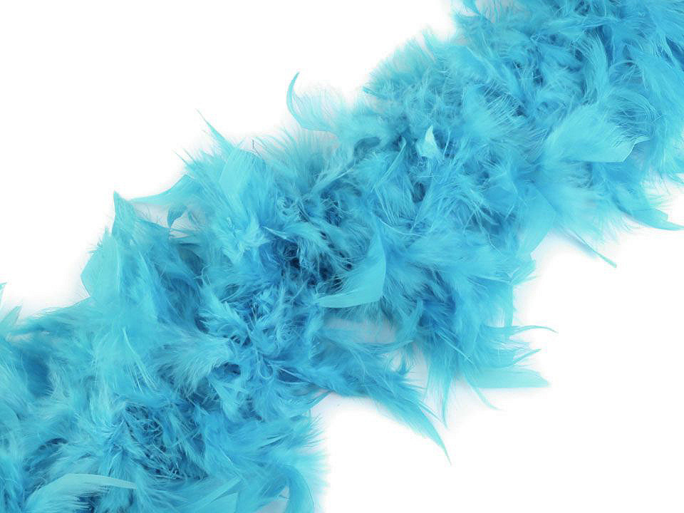 Șirag fulgi boa, pene curcan 90g, lungime 1,8m, diverse culori - Gri foarte deschis (1 Bucată)