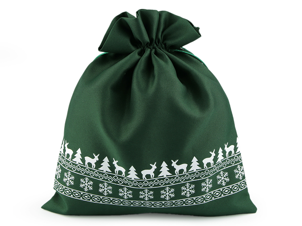 Săculeț cadouri crăciun, 30x35 cm - Roșu (1 Bucată)