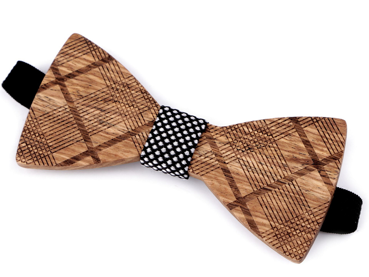 Papion din lemn - Natural mediu (1 Bucată)