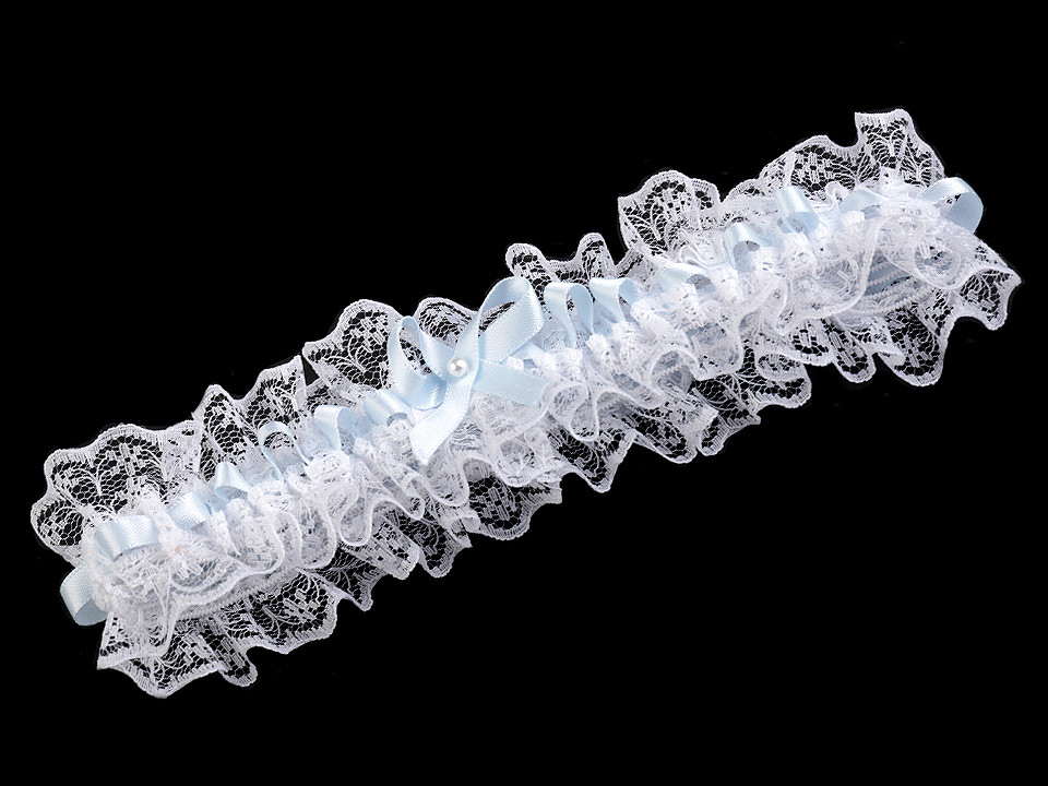 Jartieră mireasă din dantelă - Off white (1 Bucată)