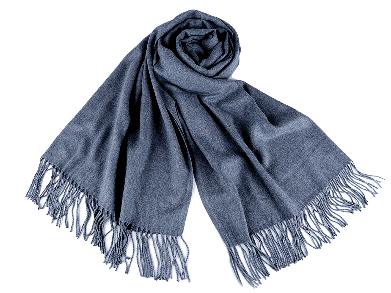 Șal pashmina / eșarfă pashmina cu franjuri - Gri neutral (1 Bucată)