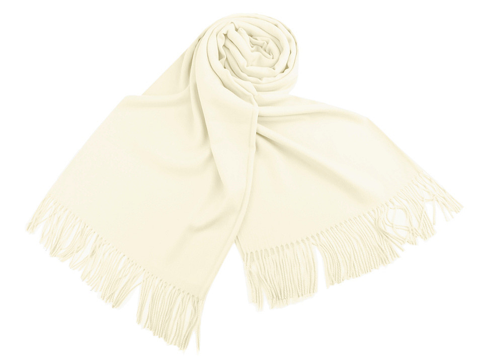 Șal pashmina / eșarfă pashmina cu franjuri - Gri neutral (1 Bucată)