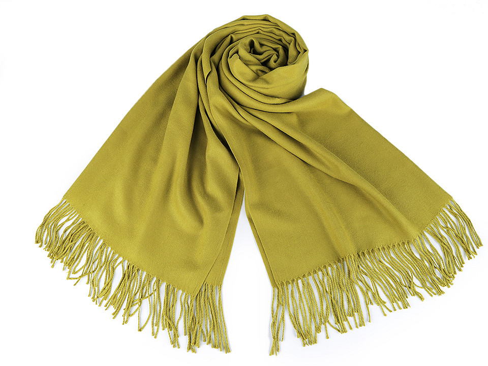 Șal pashmina / eșarfă pashmina cu franjuri - Gri neutral (1 Bucată)