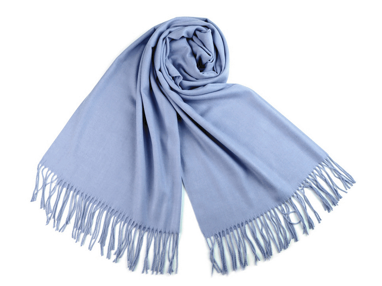 Șal pashmina / eșarfă pashmina cu franjuri - Gri neutral (1 Bucată)
