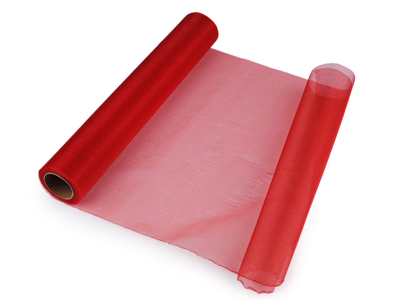 Organza, lățime 36 cm - Negru (9 Metri)