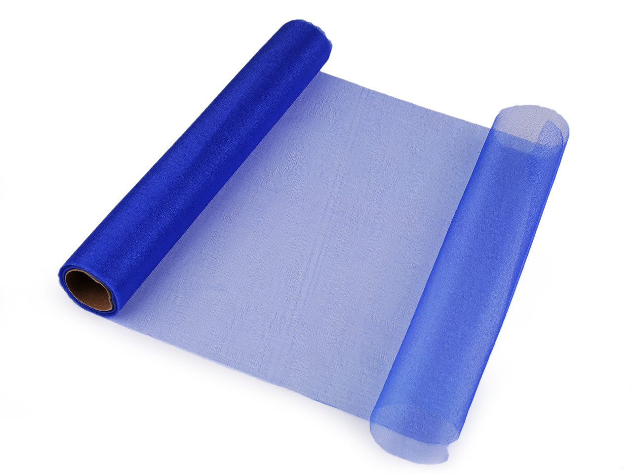 Organza, lățime 36 cm - Negru (9 Metri)