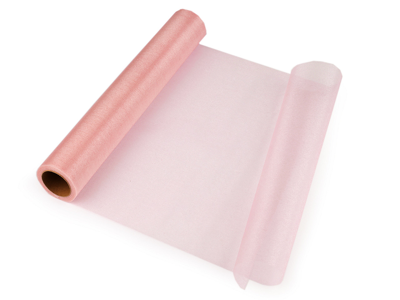 Organza, lățime 36 cm - Negru (9 Metri)