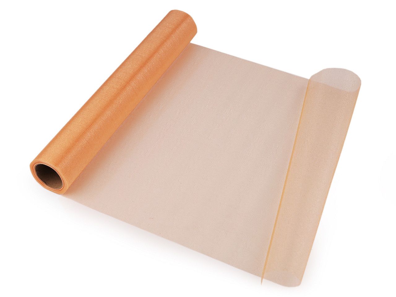 Organza, lățime 36 cm - Negru (9 Metri)