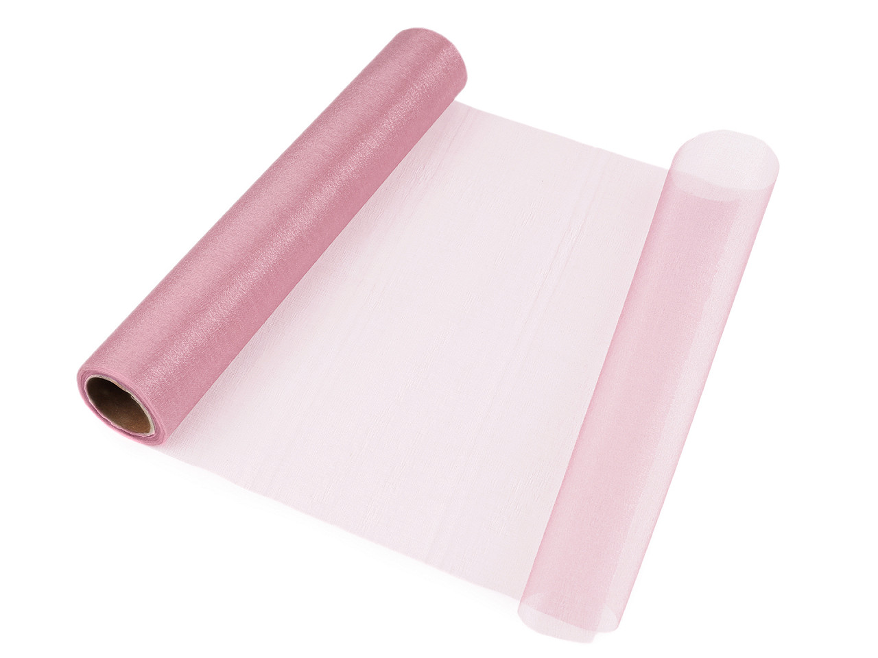 Organza, lățime 36 cm - Negru (9 Metri)