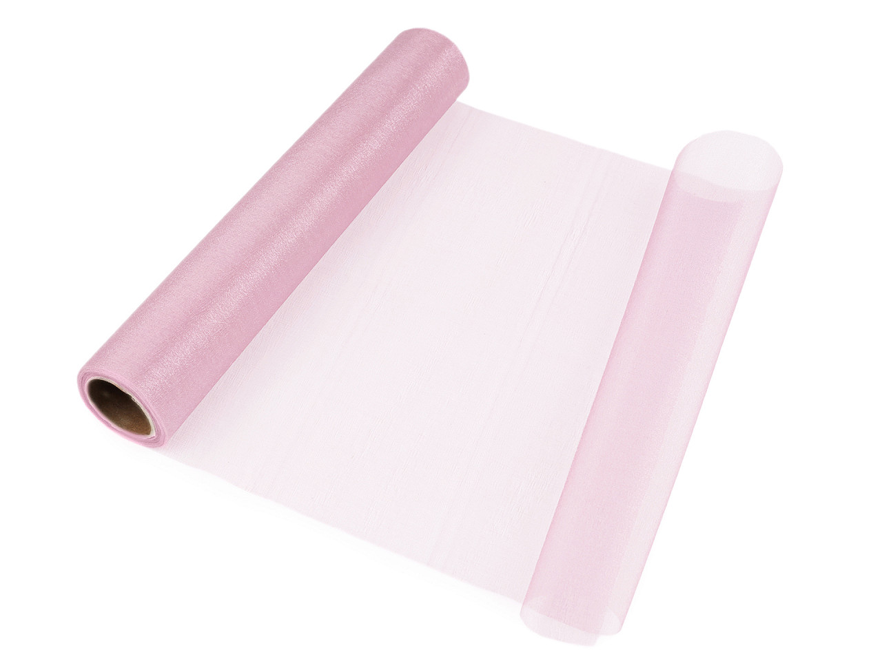 Organza, lățime 36 cm - Negru (9 Metri)