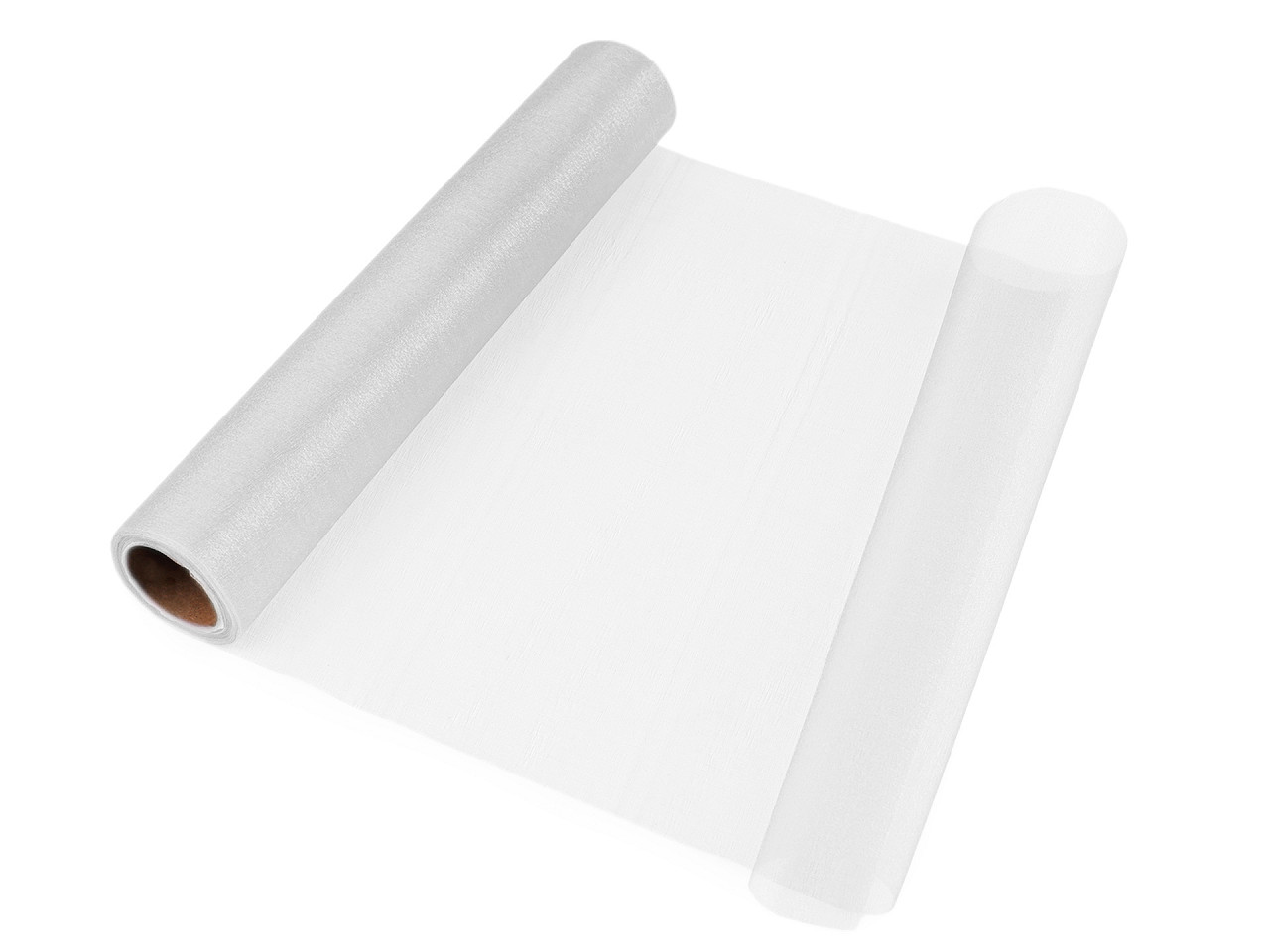 Organza, lățime 36 cm - Negru (9 Metri)