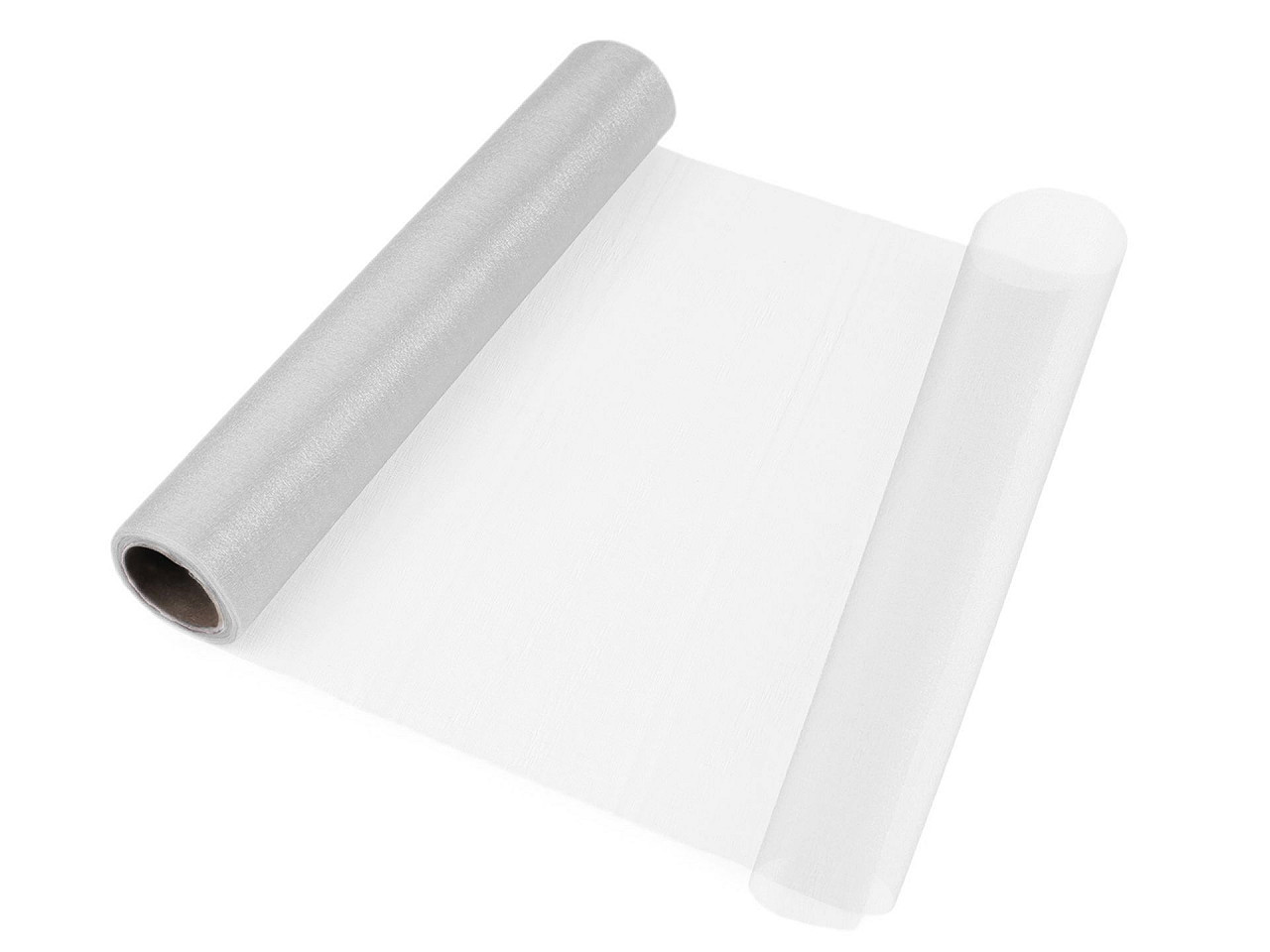 Organza, lățime 36 cm - Negru (9 Metri)