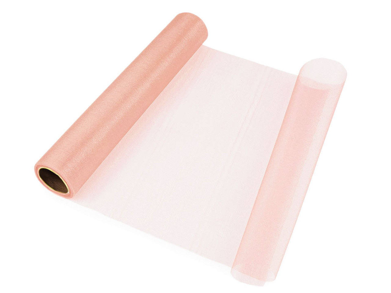 Organza, lățime 36 cm - Negru (9 Metri)