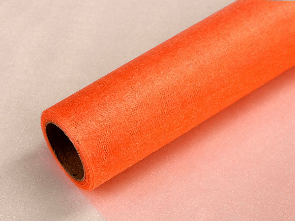 Organza, lățime 36 cm - Negru (9 Metri)