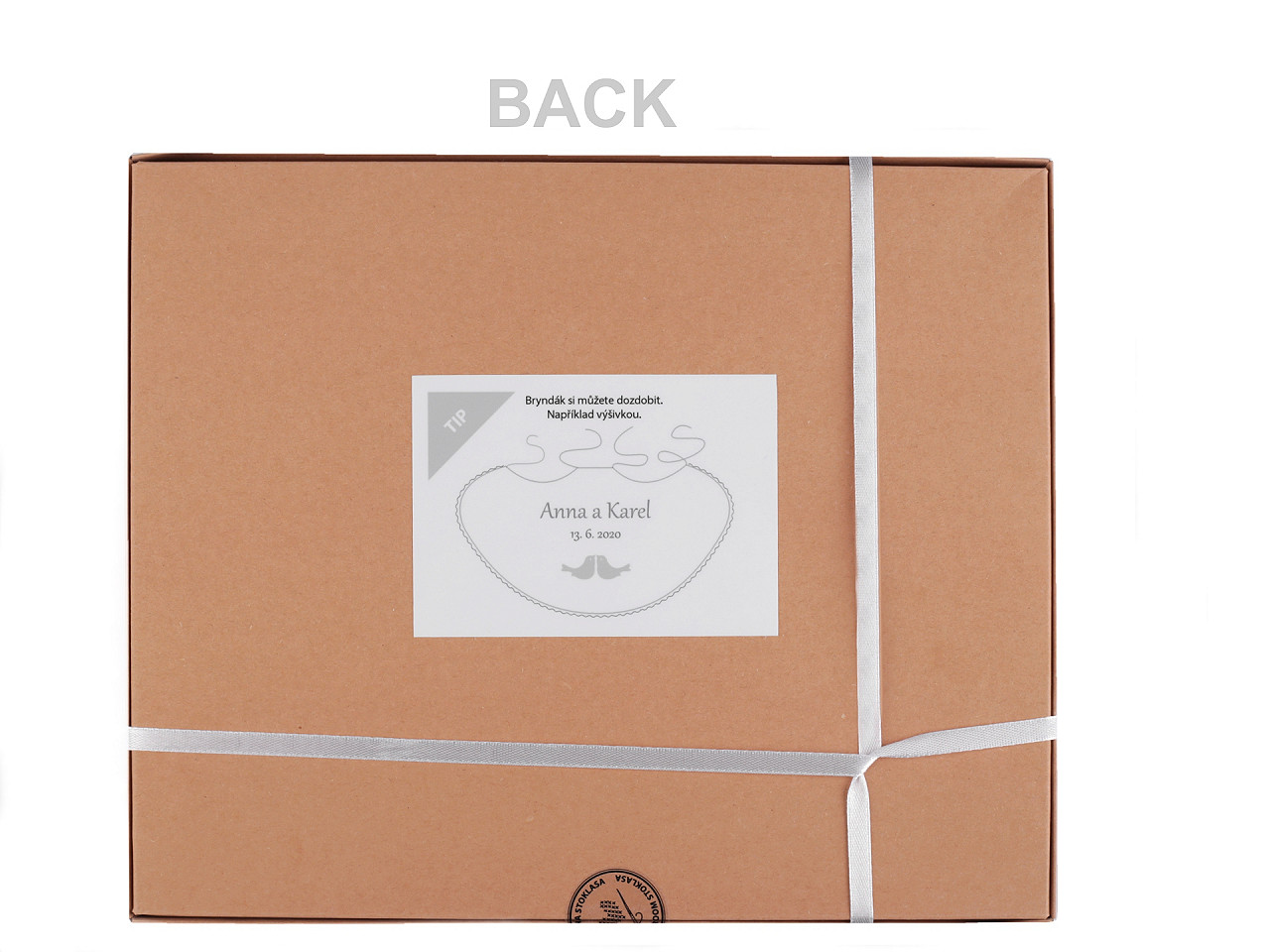 Bavetă pentru ginere și mireasă - Alb (1 Cutie)