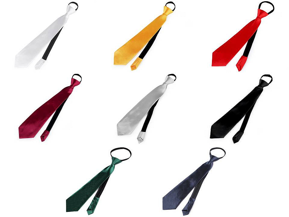 Cravată satin party - Albastru închis (1 Bucată)