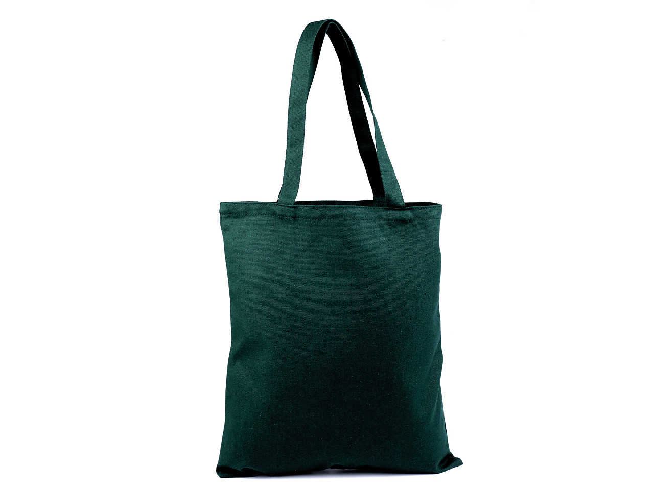 Sacoșă din pânză de bumbac decorabilă, 35x39 cm - Verde (10 Bucăți)