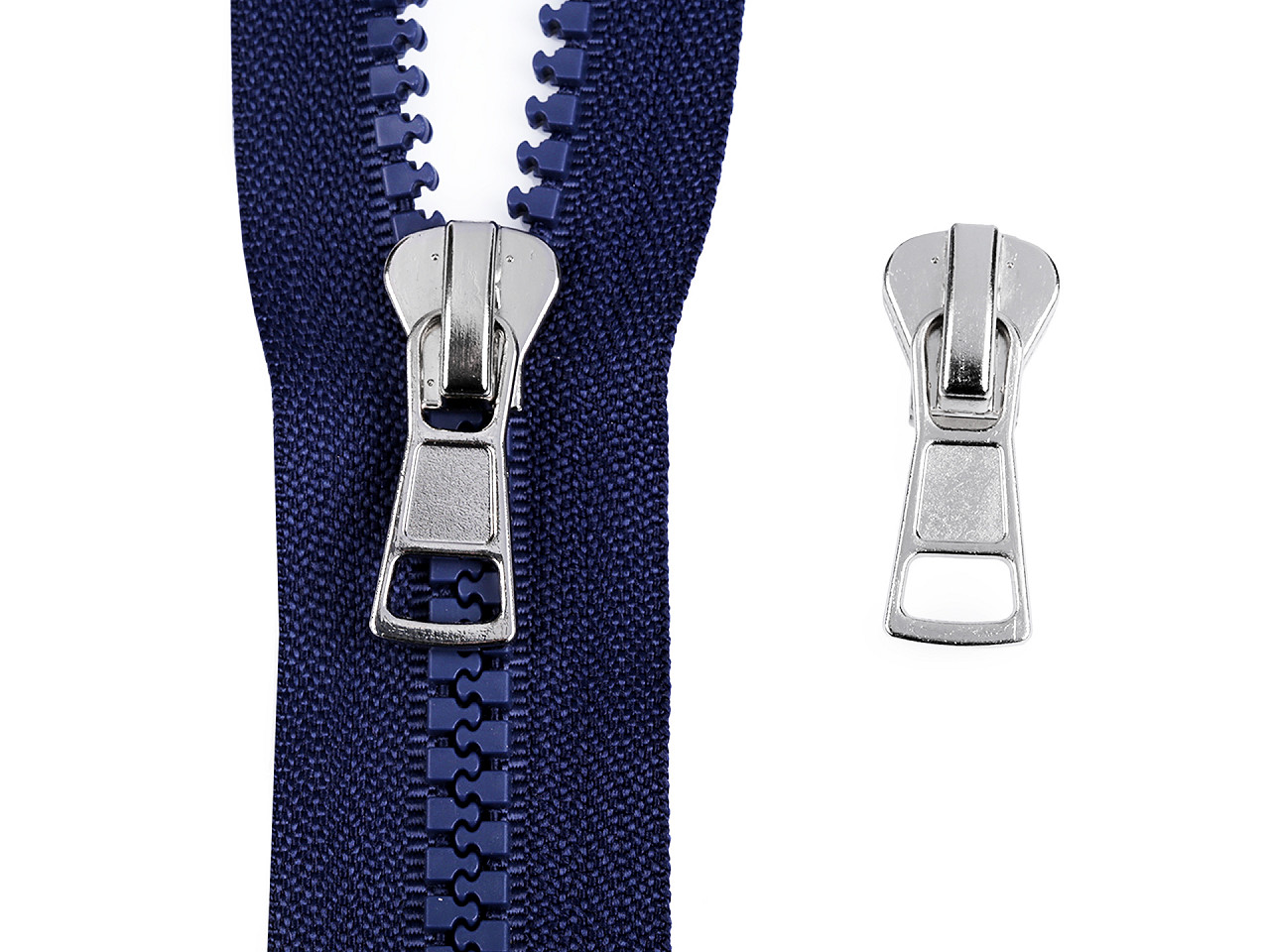 Cursor fermoar injectat, no 8 - Negru (10 Bucăți)