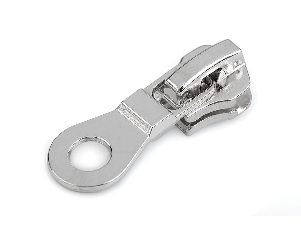 Cursor fermoar injectat,  no 8 - Nichel negru (10 Bucăți)