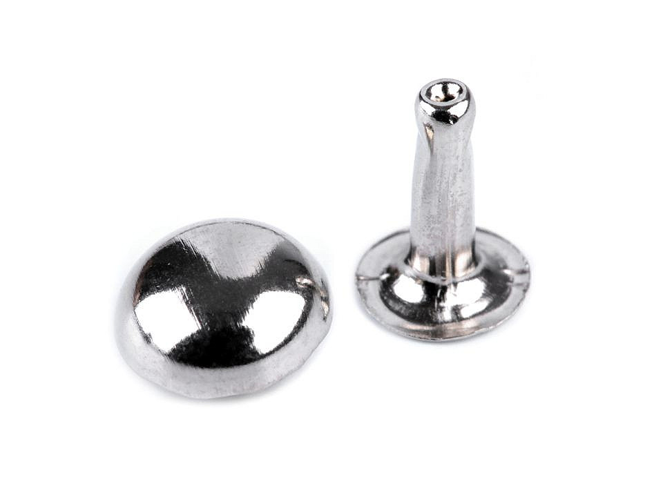 Capse cap rotund (nituri), ø10 mm - Nichel (1000 Perechi)
