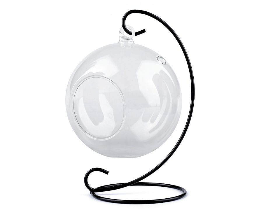 Suport metalic terariu, înălțime 22 cm - Negru (1 Bucată)