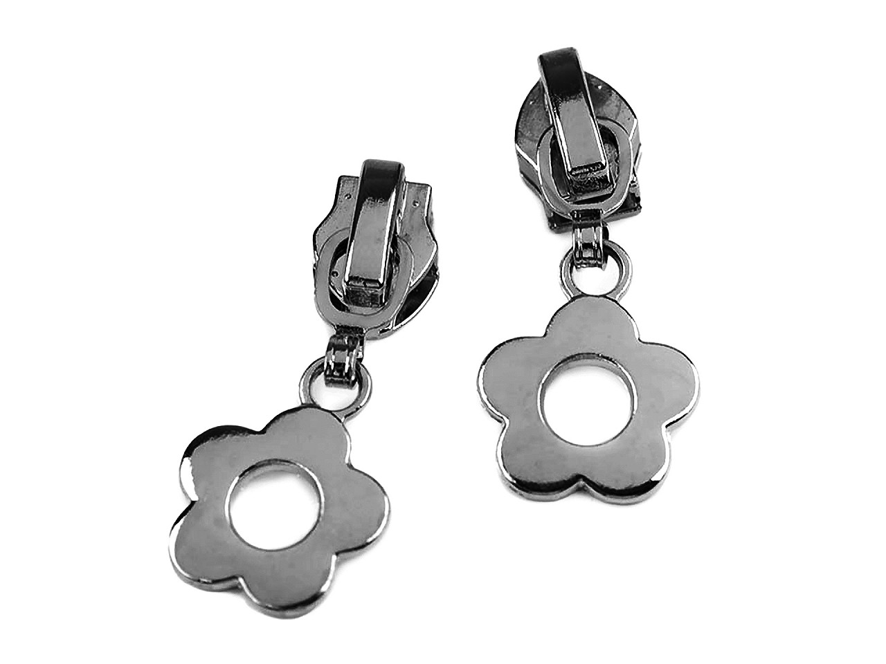 Cursor fermoar spiralat no 5, diverse modele - Nichel negru (30 Bucăți)