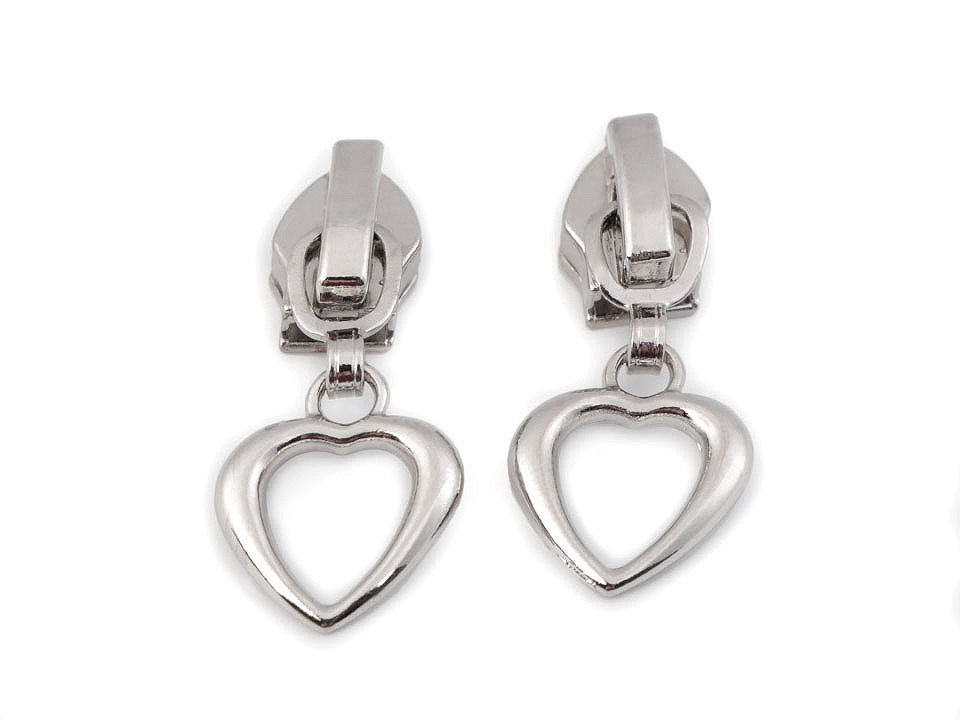 Cursor fermoar spiralat no 5, diverse modele - Nichel negru (30 Bucăți)