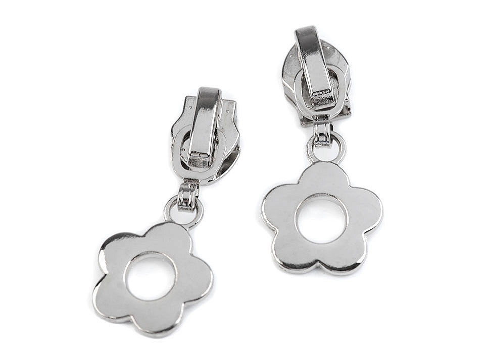 Cursor fermoar spiralat no 5, diverse modele - Nichel negru (30 Bucăți)