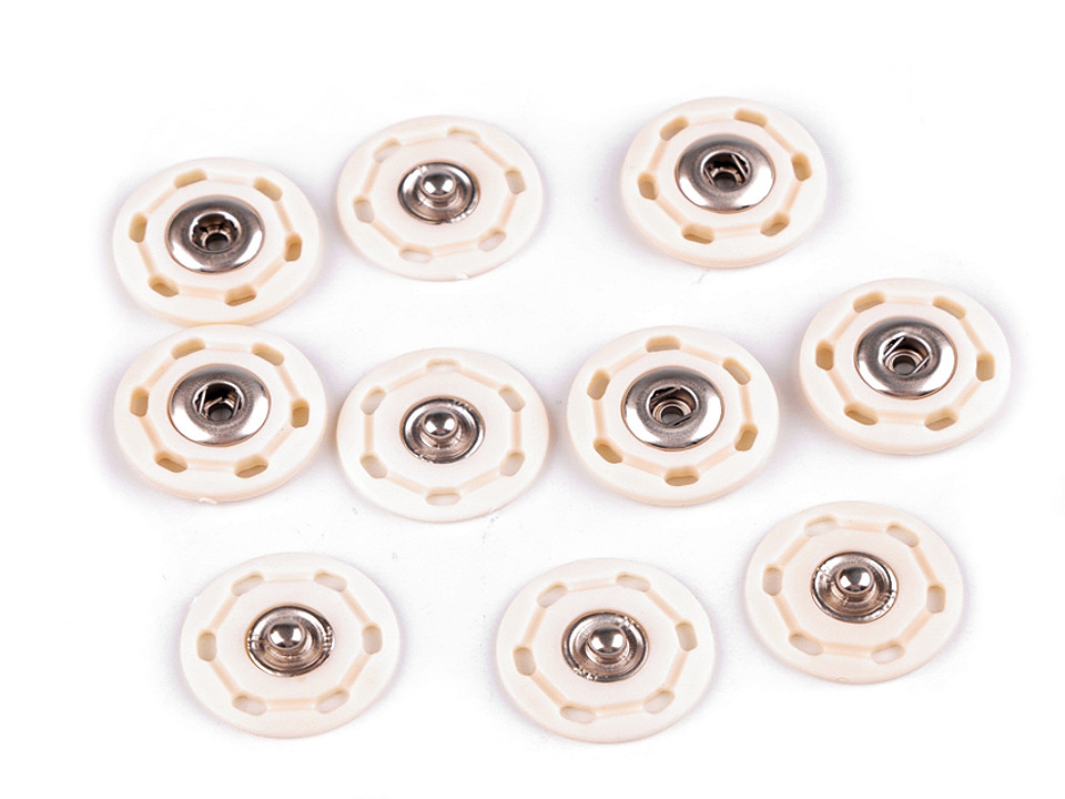 Capse de cusut, ø25 mm - Negru (50 Perechi)