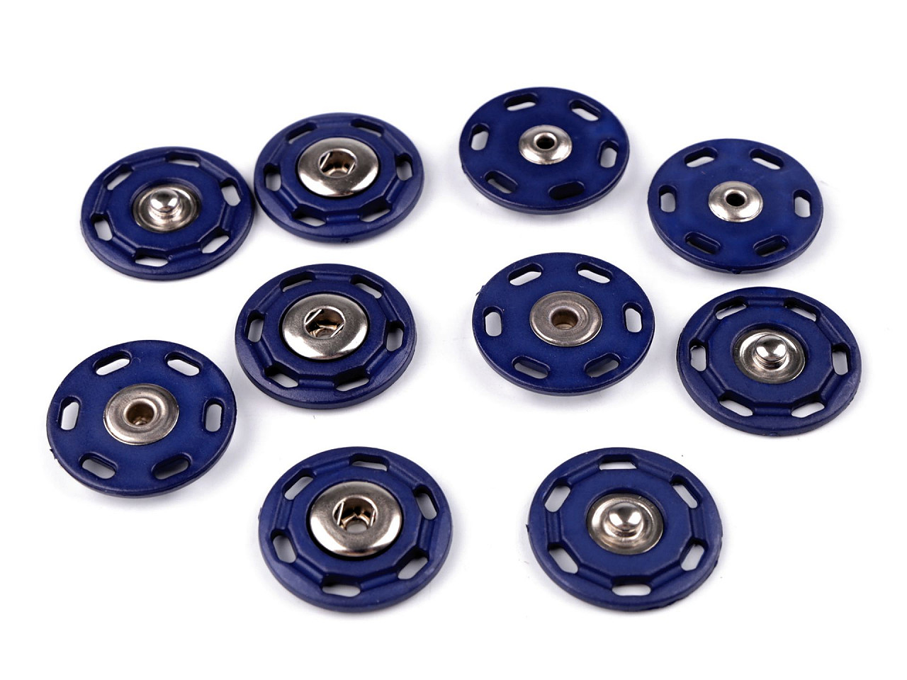 Capse de cusut, ø25 mm - Negru (50 Perechi)