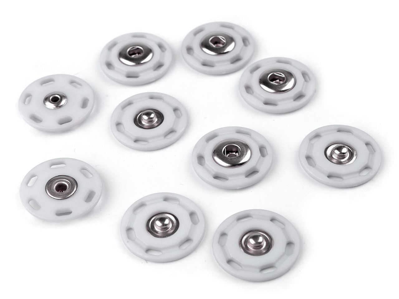 Capse de cusut, ø25 mm - Negru (50 Perechi)