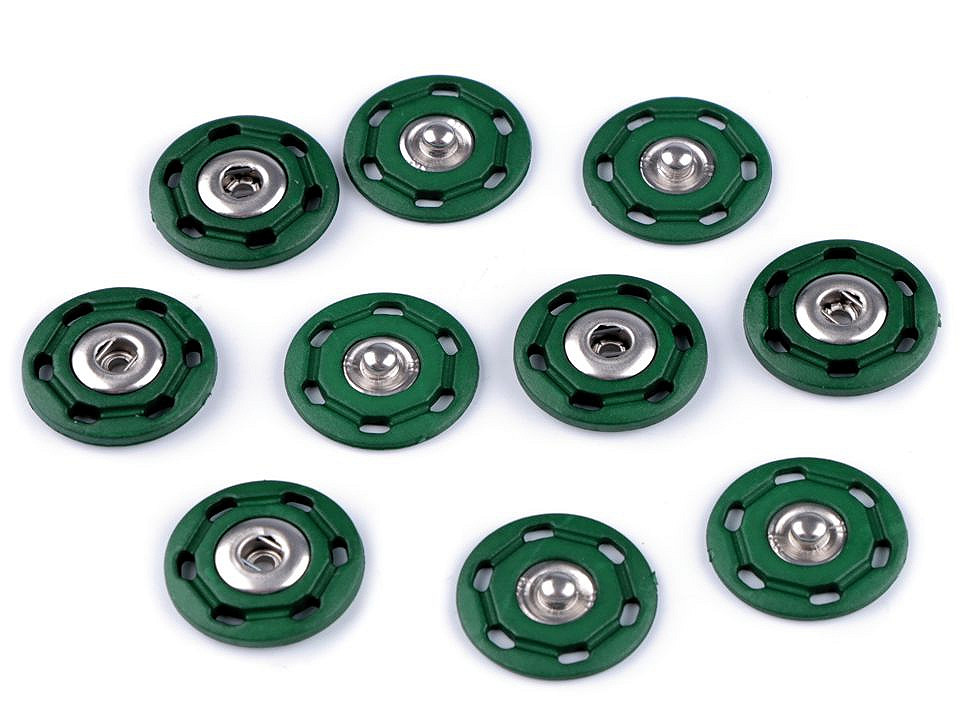 Capse de cusut, ø25 mm - Negru (50 Perechi)