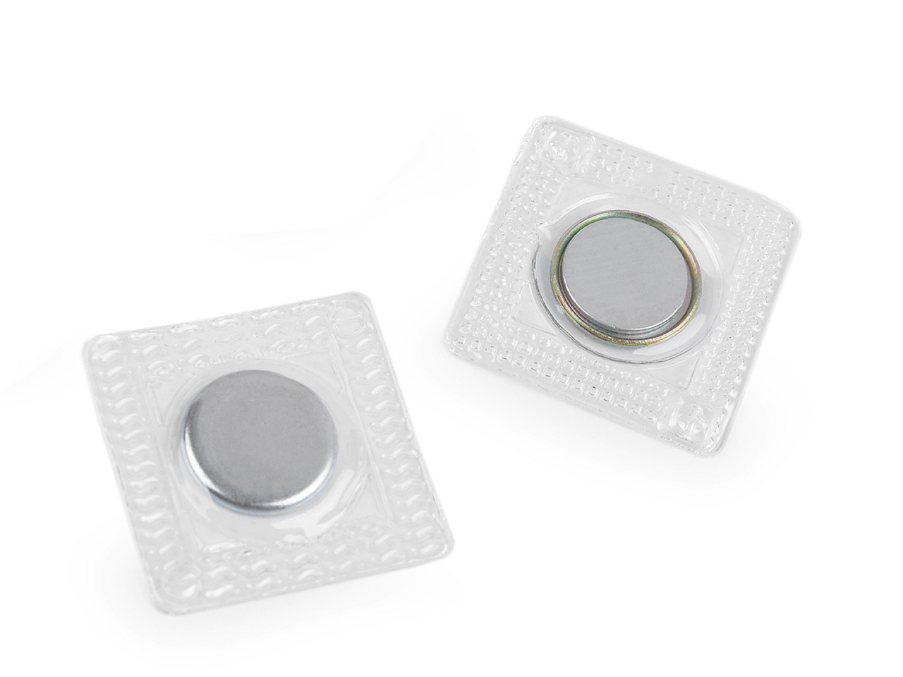 Închizatori / capse magnetice ascunse, ø15 mm - Transparent (1 Pereche)