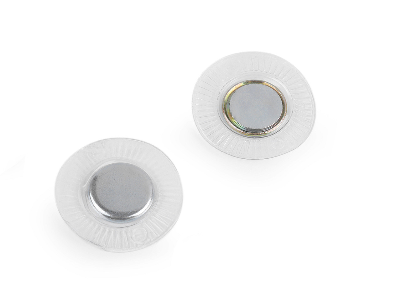 Închizatori / capse magnetice ascunse, ø15 mm - Transparent (1 Pereche)