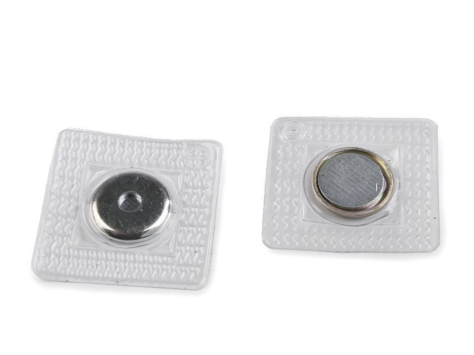 Închizatori / capse magnetice ascunse, ø15 mm - Transparent (1 Pereche)