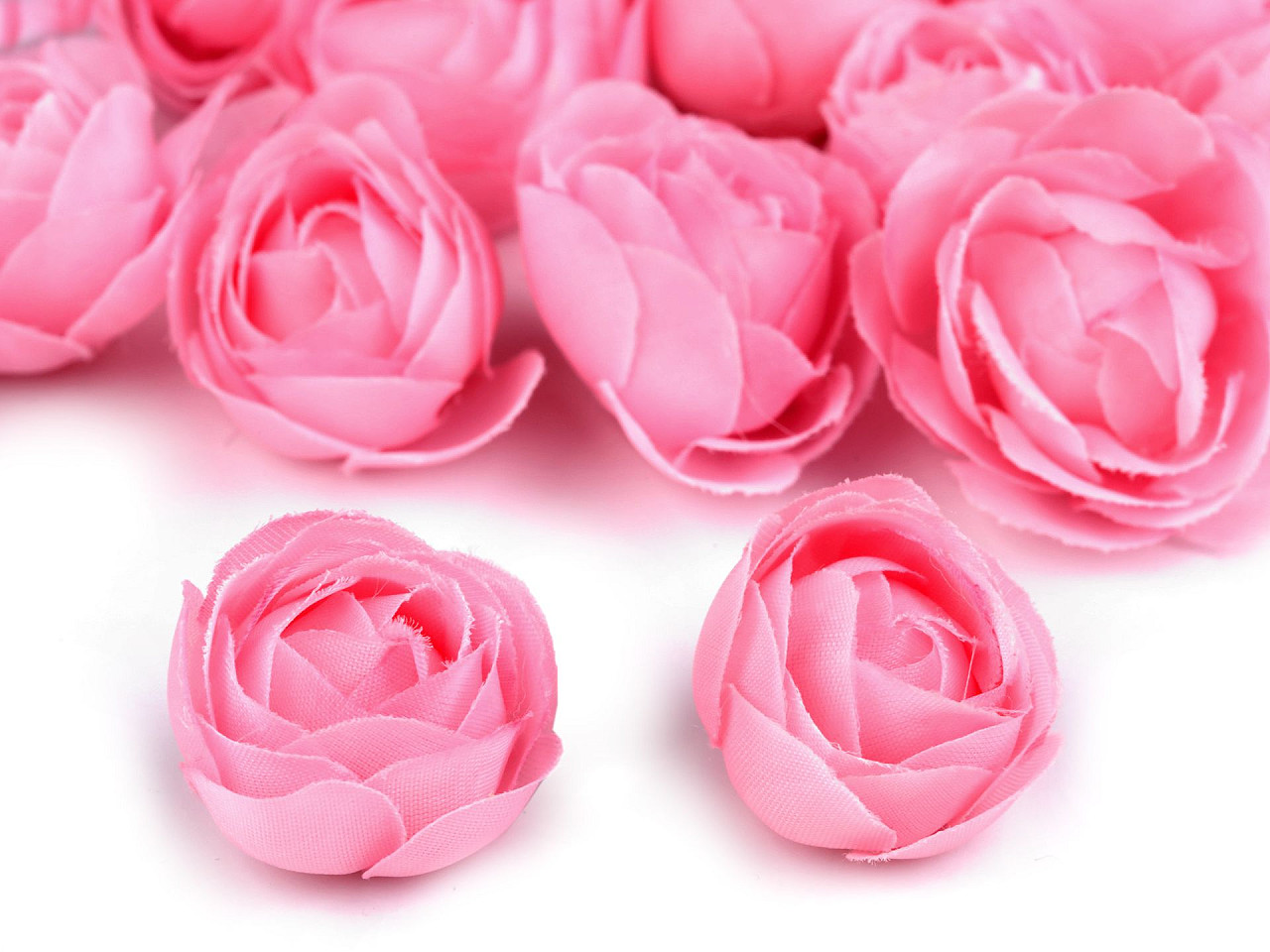 Trandafiri decor,  ø3,5 cm - Albastru deschis (4 Bucăți)