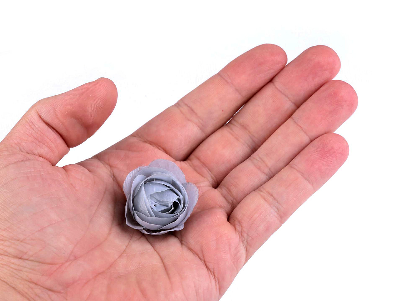 Trandafiri decor,  ø3,5 cm - Albastru deschis (4 Bucăți)