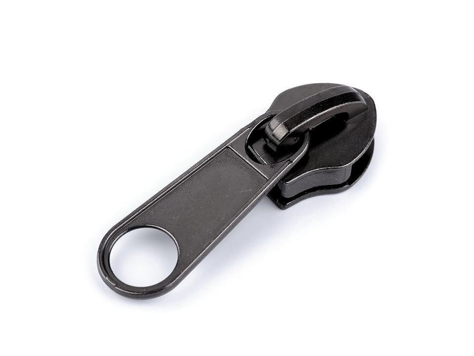 Cursor fermoar spiralat no 10 - Nichel negru (2 Bucăți)