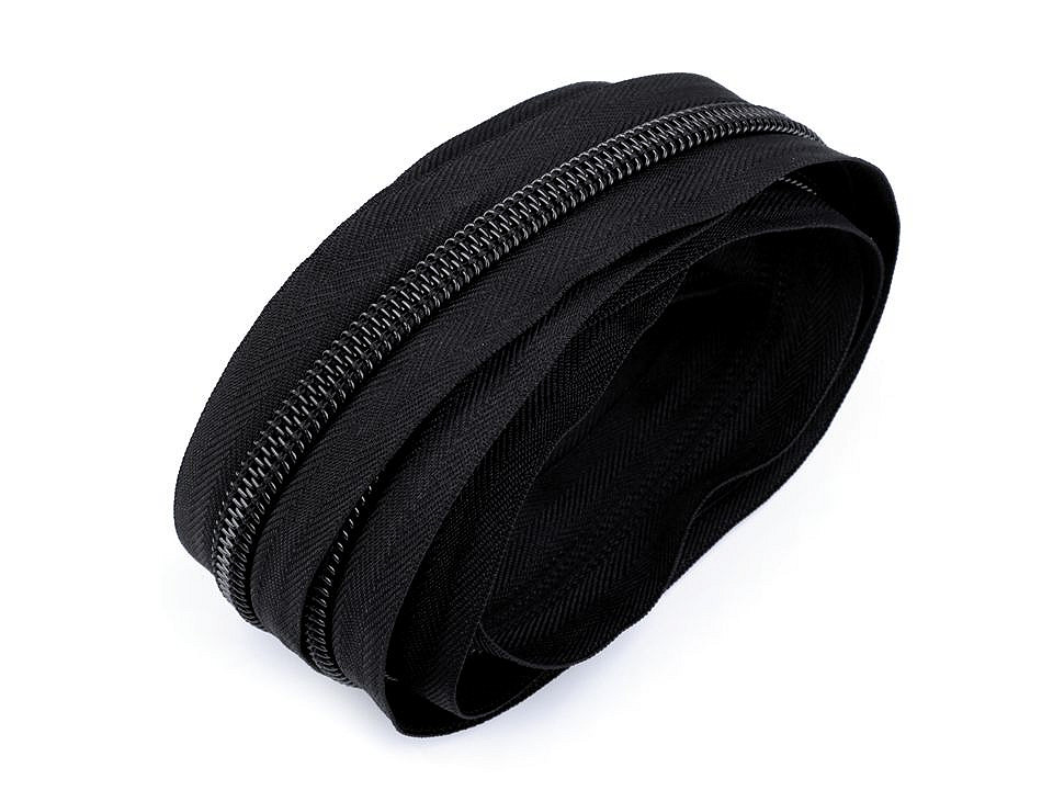 Fermoar spiralat metraj no 10 - Negru (1 Metru)