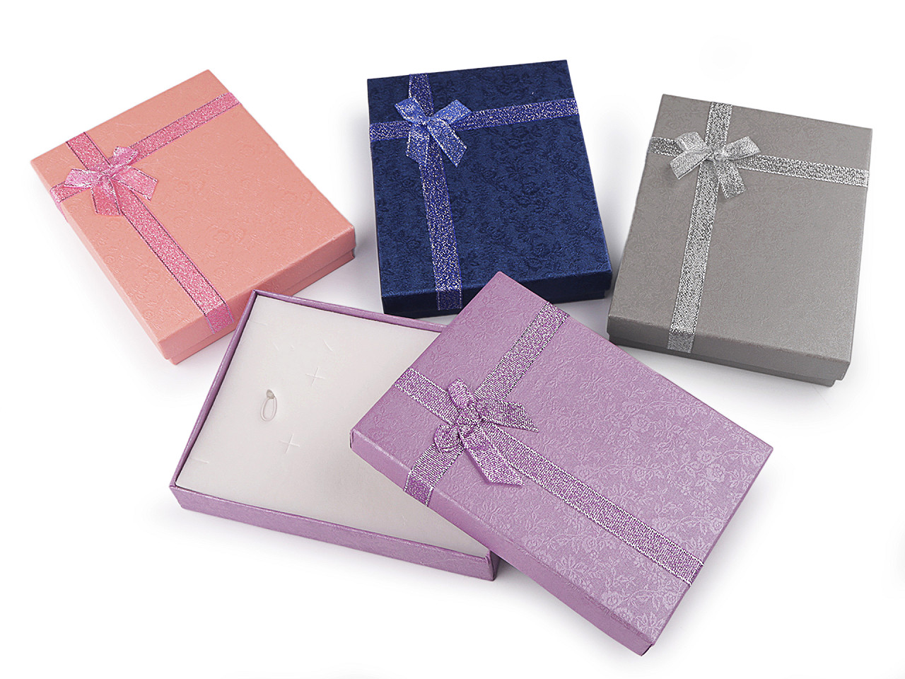 Cutie bijuterii, 12x16 cm - Mix aleatoriu de culori (8 Bucăți)