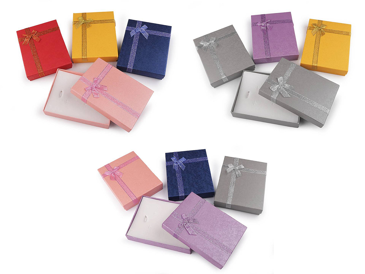 Cutie bijuterii, 12x16 cm - Mix aleatoriu de culori (8 Bucăți)