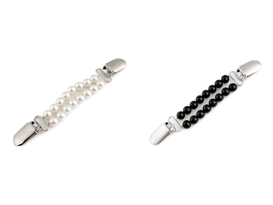 Clips cu perle cardigan / închizătoare cardigan - Roz vintage (1 Bucată)