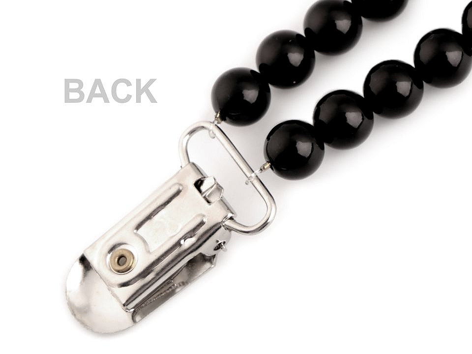 Clips cu perle cardigan / închizătoare cardigan - Roz vintage (1 Bucată)