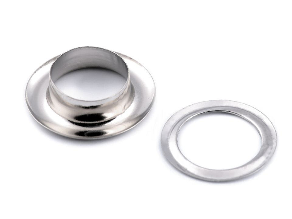 Ocheți metalici inoxidabili, ø10 mm - Alamă antică (10 Perechi)